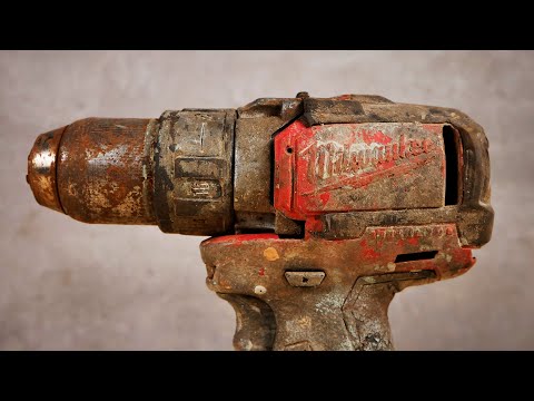 Cordless Drill Restoration |  Miwaukee 2701 Brushless Drill Leather custom version
