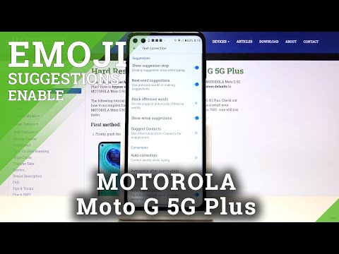 How to Enable/Disable Emoji Suggestion in Motorola Moto G 5G Plus – Predictive Emojis