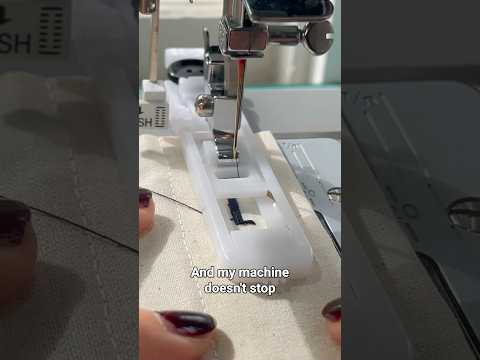 How to sew buttonholes using your sewing machine! | #sewing #sewinghacks #shorts #sewingtutorial