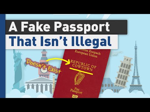 A Fake Passport That Works, sort of