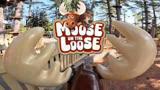 POV Moose On The Loose Ride At Santa's Village Theme Park