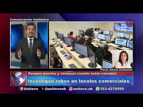 Investigan robos en locales comerciales