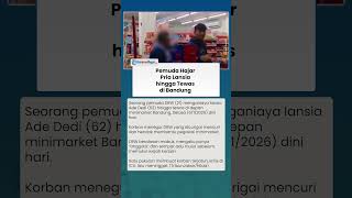 TEGA! PEMUDA HAJAR Pria Lansia hingga Meninggal di Bandung, Ambruk dengan Sekali Pukulan