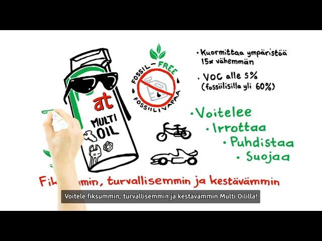 at Multi oil 500/650ml fossiilivapaa monitoimiöljy