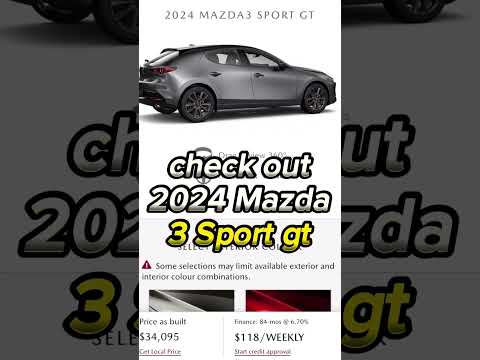 Thumbnail for Combination of car! #shorts #carfans #car #grey #mazda3 #black #2024 #fyp #followformore by Mazda, Car