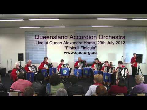 Queensland Accordion Orchestra plays "Finiculi Finicula" live. www.qao.org.au