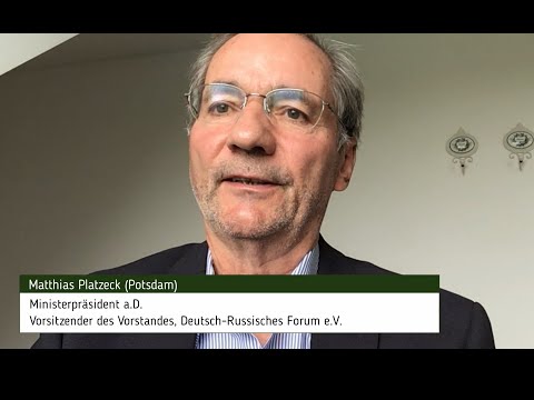 Ansprache von Matthias Platzeck anlässlich des 9. Mai 2020 Ansprache von Matthias Platzeck anlässlich des 9. Mai 2020