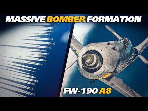 FW-190 A8 gegen massive B-17 Flying Fortress + P-47 Eskorte | Digital Combat Simulator | DCS | Zw...