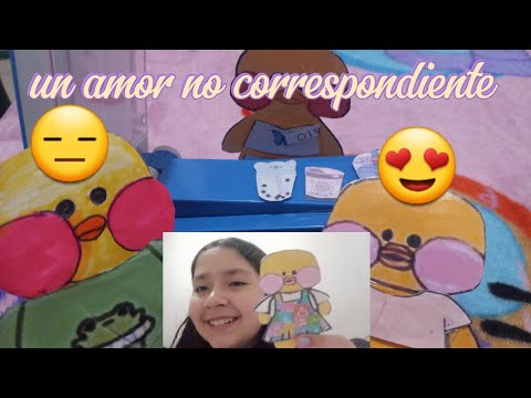 UN AMOR NO CORRESPONDIENTE 😔 historia con los patitos de papel 😃👌