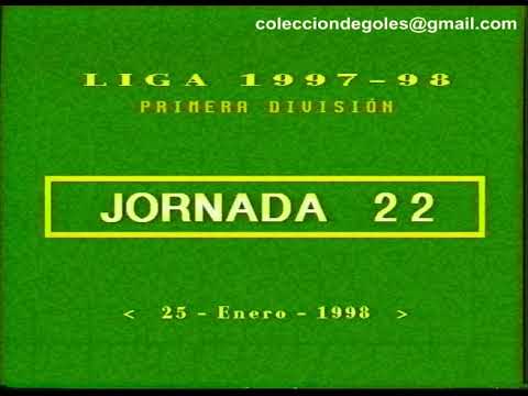 Goles Liga 1997-1998 Primera División Jornada 22