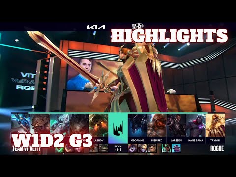 VIT vs RGE - Highlights | Week 1 Day 2 S11 LEC Summer 2021 | Vitality vs Rogue