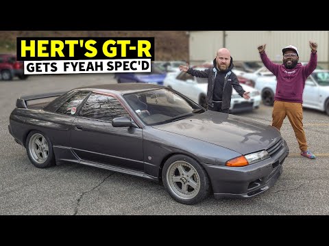 Nissan Skyline GT-R Heaven at Tommy Fyeah’s Shop! Hoonigan Hits Connecticut to grab Hert’s GTR.