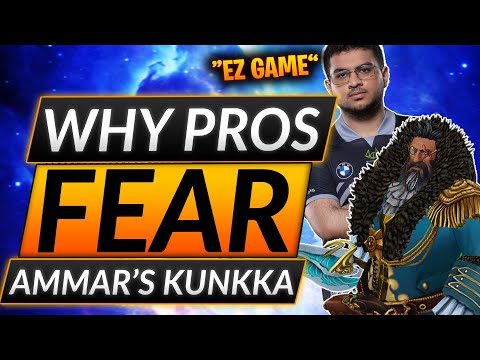 THIS IS WHY AMMAR WINS ANY LANE! - Kunkka Offlane Tips & Tricks - Dota 2 7.35b Guide