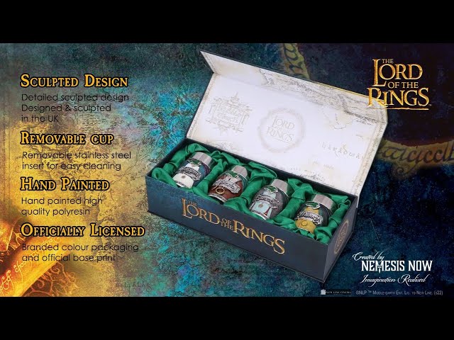 Vídeo relacionado con Nemesis Now Juego de vasos de chupito Hobbit con licencia oficial del Señor de los Anillos, multicolor, 0 cm, B5892V2