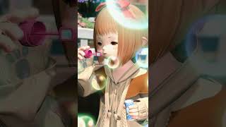 シャボン玉をふくララフェル #shorts  #ファイナルファンタジー14 #ゲーム