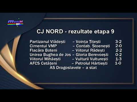 Jurnal MUSCEL TV 09.11.2021 Sport - Fotbal -CJ Nord , rezultatele  etapei 9
