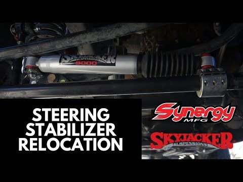 Relocating & Upgrading My Steering Stabilizer [Synergy Mfg Relocation Bracket/Skyjacker 9000]