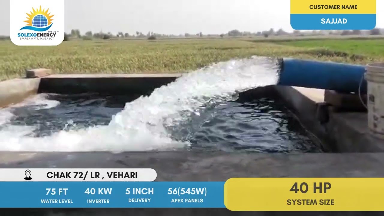 SEPL 40HP Turnkey Solar Water Pumping Solution
