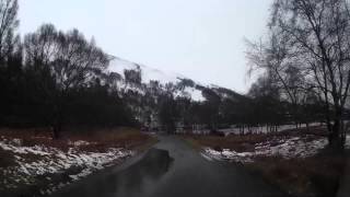 Winter Drive To Loch Rannoch Highland Perthshire Scotland