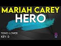 Mariah Carey - Hero - Karaoke Instrumental - Lower