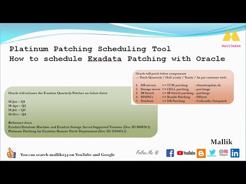 04 Platinum Patching Scheduling Tool Exadata Patching Rolling Non Rolling Hybrid Patching