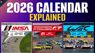 WYJAŚNIENIE kalendarzy na rok 2026 dla WEC, IMSA i IGTC