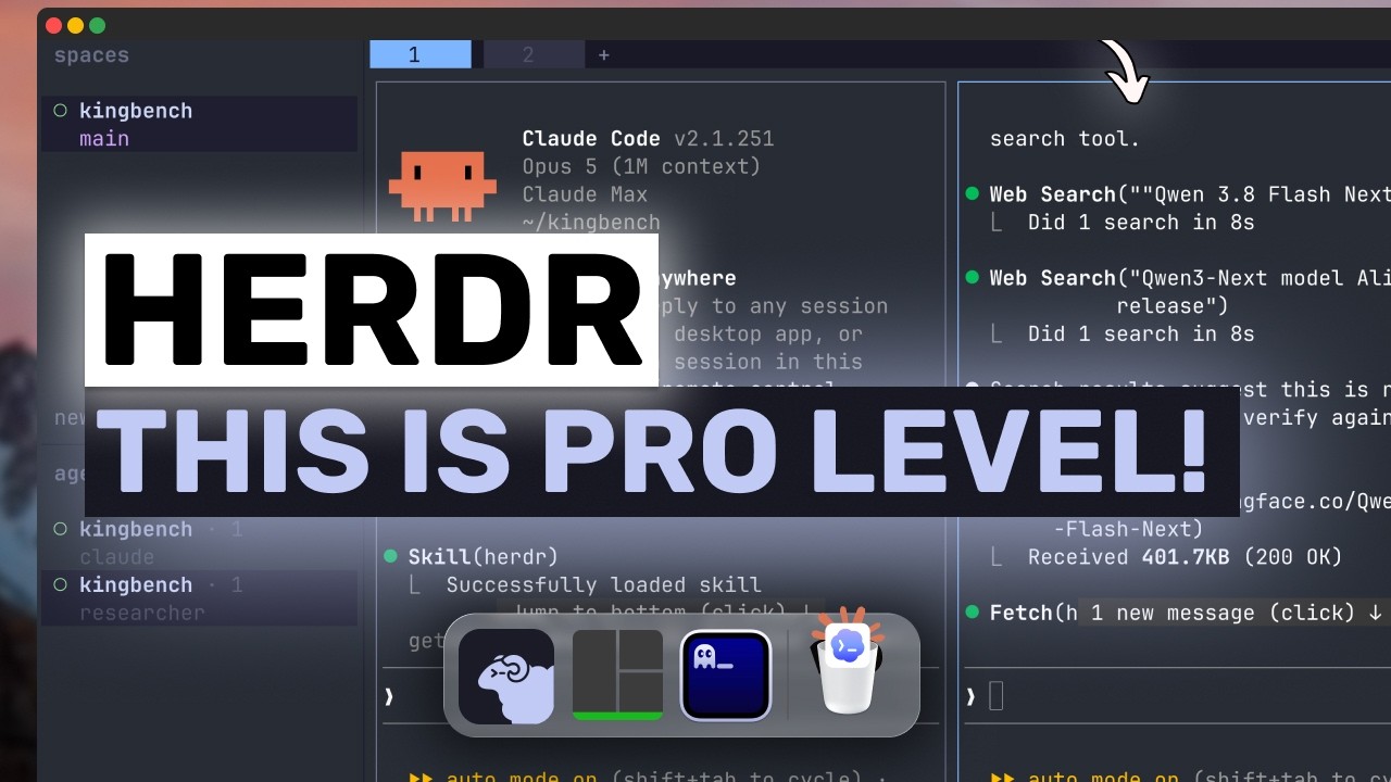 Herdr (AI Agent Multiplexer)r: You're not a PRO AI Coder if you're not using THIS OPENSOURCE Tool!