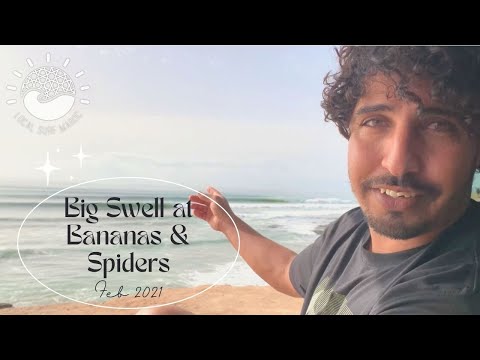 Big Swell at 🍌Banana Point & 🕷Spiders | MOROCCO | 4 February 2021