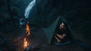 Download lagu Solo bushcraft camping near waterfall | Sleep in inflatable shelter tent,relaxing waterfall sound mp3 Download lagu Solo bushcraft camping near waterfall | Sleep in inflatable shelter tent,relaxing waterfall sound mp3