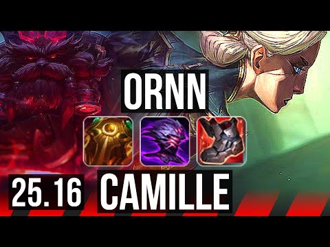 ORNN vs CAMILLE (TOP) | 6/1/4 | EUW Master | 25.16