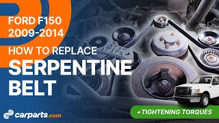 How to replace the Serpentine belt 2009-2014 Ford F150 🛻