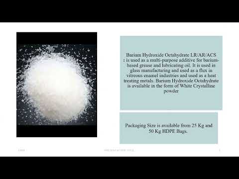 Barium Hydroxide Octahydrate LR/AR/ACS