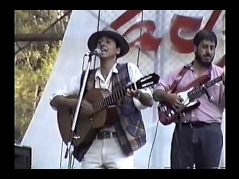 Héctor Pavez Pizarro en la Fiesta de los Abrazos 1998