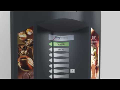 Leaf tea vending machine