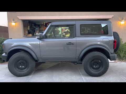 Carbon gray Bronco upgrade # 3 ish. Weather beater husky liners.