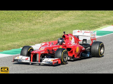 Pure FERRARI F1 SOUND at FINALI MONDIALI MUGELLO (FORMULA 1 V6, V8, V10, V12) | 2019 4K