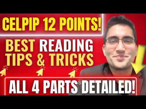 CELPIP Reading: All Strategies A to Z in 1 hour! Detailed Tips and Tricks - Parts 1 - 4