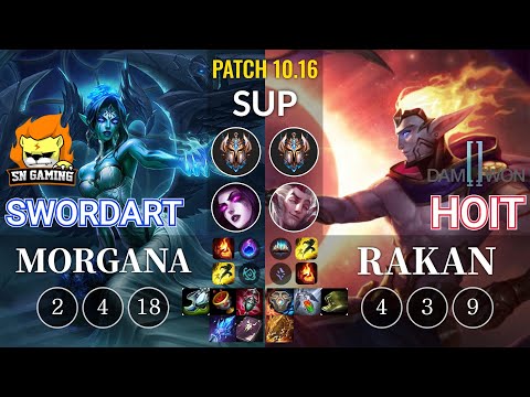 SN SwordArt Morgana vs DWG Hoit Rakan Sup - KR Patch 10.16