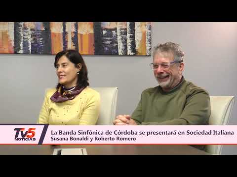 La Banda Sinfónica de Córdoba se presentará en Sociedad Italiana de Villa del Rosario