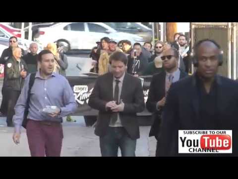 Gareth Edwards outside Jimmy Kimmel Live in Hollywood