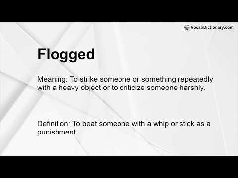 Flogged Synonym