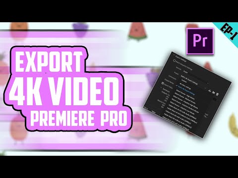 How to Export 4k Video on Premiere Pro 2021 | Pin Tech |