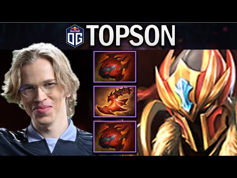 OG.TOPSON DRAGON KNIGHT WITH DOUBLE TARASQUE - DOTA 2 7.30 GAMEPLAY