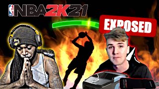 CHOC CRYING AFTER BEING EXPOSED FOR CHEATING USING A MODDED CONTROLLER IN NBA 2K21!