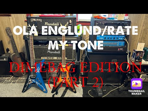 OLA ENGLUND/RATE MY TONE (Dimebag Edition pt.2) #olaenglund #pantera #dimebagdarrell #metal #guitar