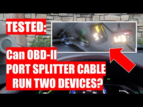 TESTED: Can OBD-II PORT SPLITTER CABLE RUN TWO DEVICES?