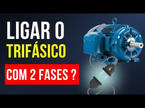 Como ligar um motor trifásico com 2 fases 220V?