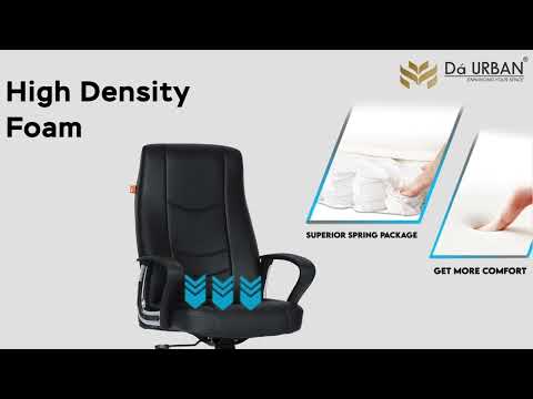 Da Urban Veneto High-Back Office Revolving Chair (Black)