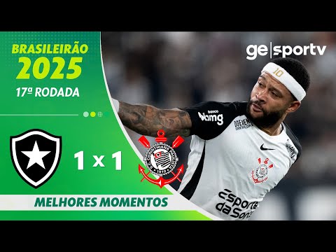 Gols e lances de Botafogo x Corinthians
