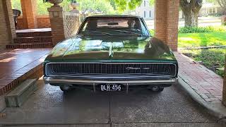 1968 Dodge Charger Start Up and Vehicle Operation Part 1